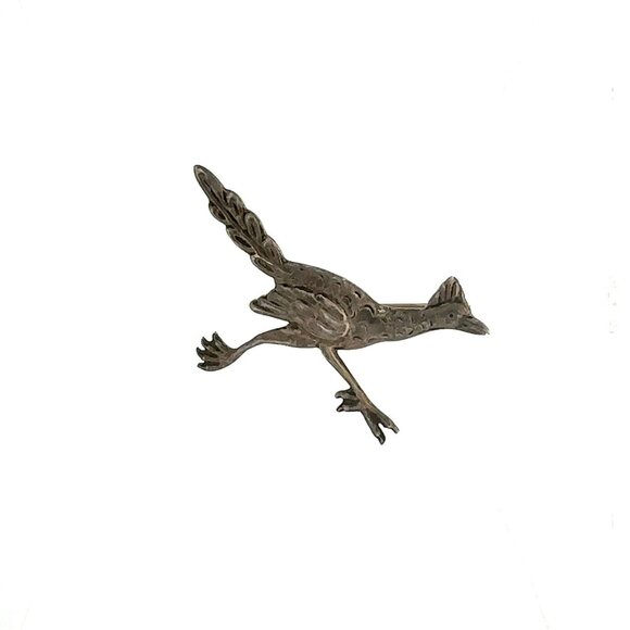VTG EDP E De Pichardo Taxco Mexico Sterling Silver Roadrunner Bird Brooch Pin! 9 - Picture 5 of 7